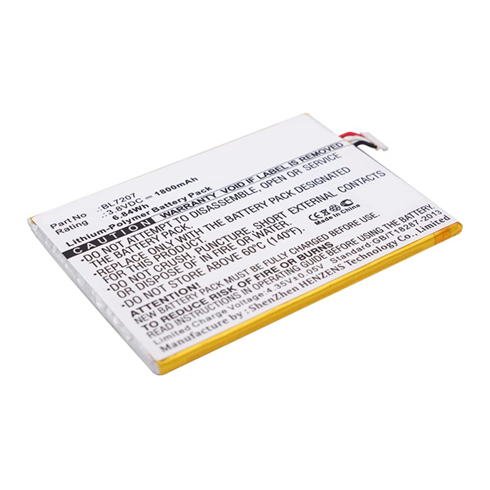 Synergy BL7207 Battery 1800mAh - Fly Phone Replacement for Long Usage