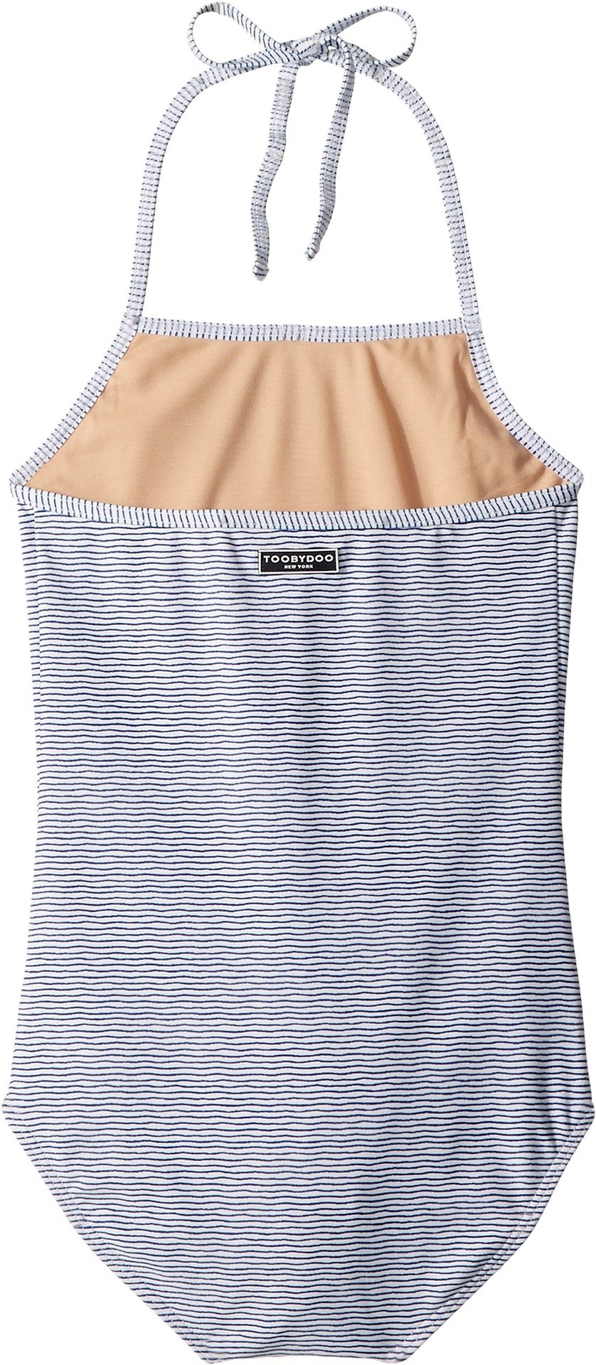 Adorable Nautical Stripe One-Piece Swimsuit for Baby Girls - Blue | Infant, Toddler, Little & Big Kids Sizes 7/8 | Perfect for Beach Vacations, Pool Parties & Summer Fun