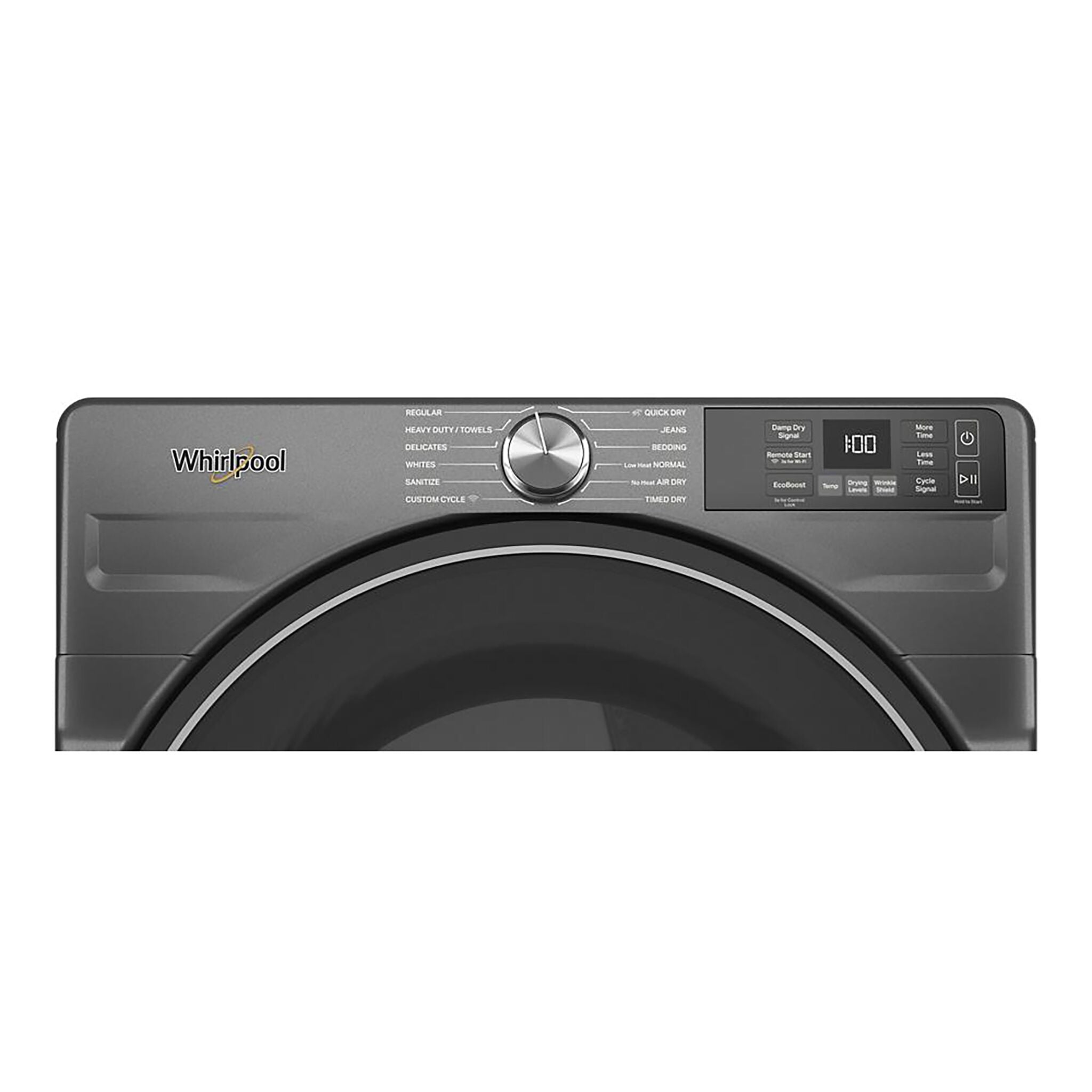 Whirlpool YWED5720RU 7.4 Cu.Ft. Volcano Black Electric Dryer with Wrinkle Shield™ - Perfect for Large Families & Laundry Rooms | Fast Drying & Wrinkle-Free Clothes