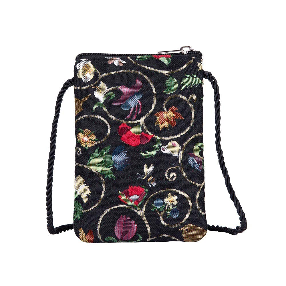 Signare Tapestry Mini Crossbody Phone Bag for Women - Small Purse for iPhone, Samsung & Smartphones - Perfect for Concerts, Travel & Everyday Use