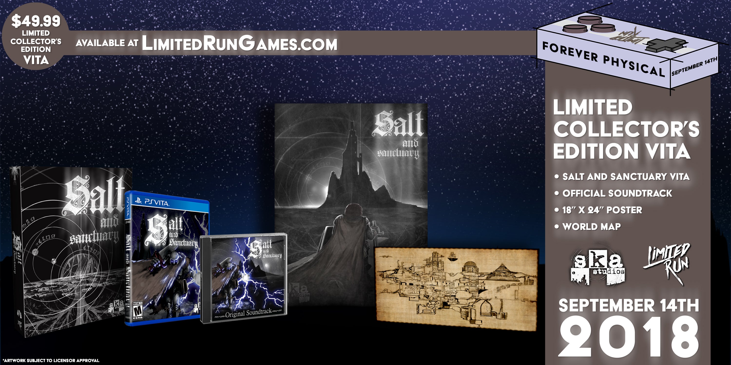 Limited Run #167: Salt & Sanctuary Collector's Edition (PS Vita) - Rare Physical Copy for Collectors & Gamers | Perfect for Vita Enthusiasts & Retro Gaming Collections