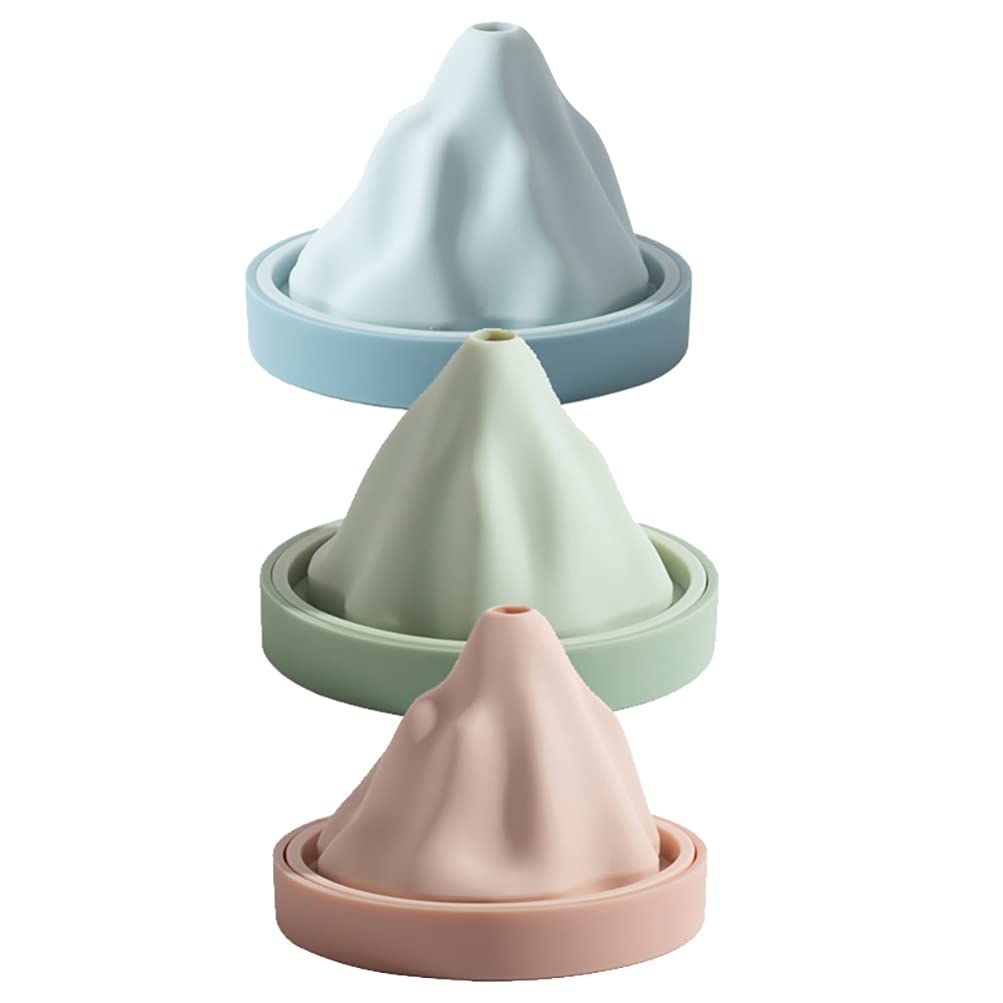 3Pcs Reusable Silicone Snow Cube Molds - Crushed Ice Cube Tray for Whiskey Cocktails, Cold Drinks & Home Bar Accessories - Perfect for Kitchen, Dining & Party Use