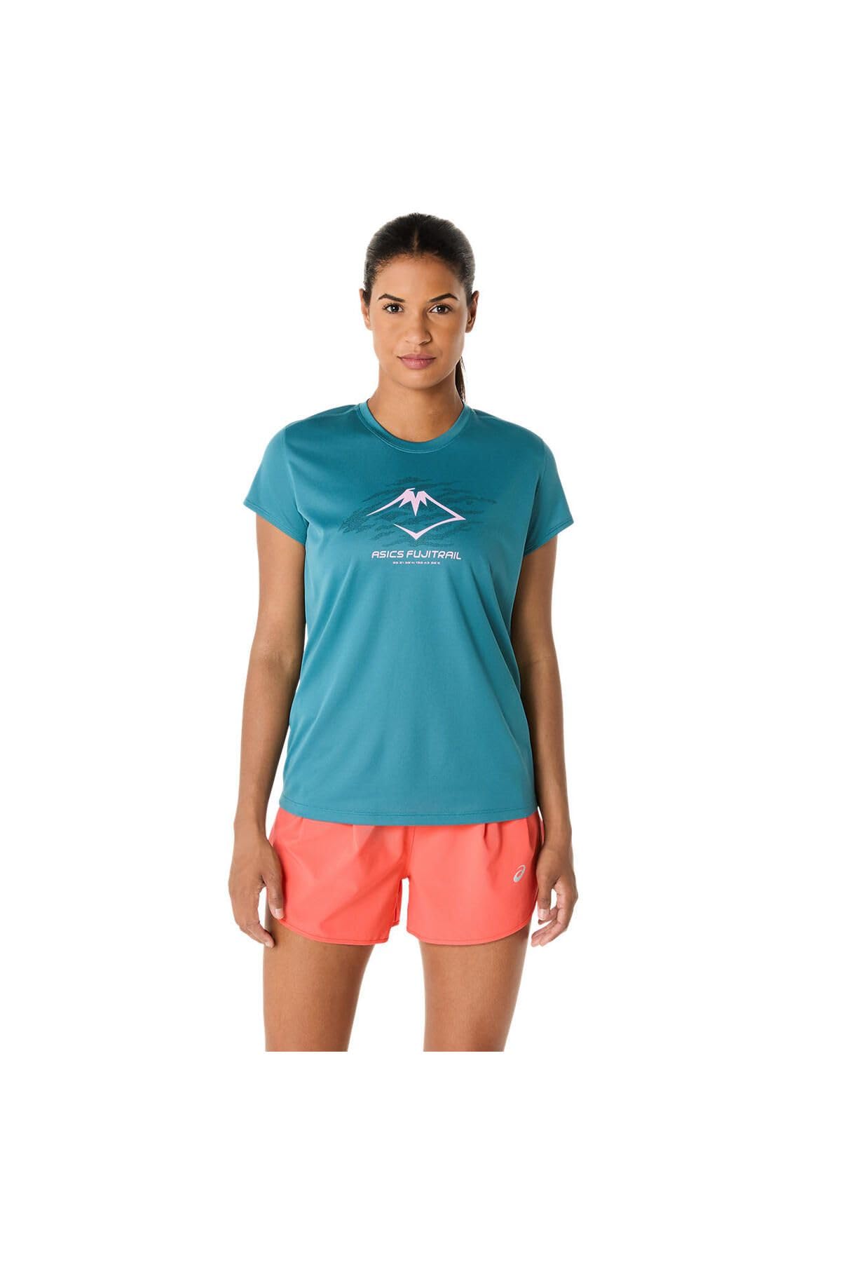 ASICS Women's Comfortable Regular Fit Cotton T-Shirt - Athletic Casual Wear for Running, Gym & Everyday Use