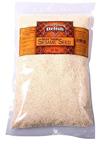 Organic Toasted White Sesame Seeds - Premium Quality, Non-GMO, Gluten-Free - Perfect for Baking, Cooking, Salad Topping & Asian Cuisine