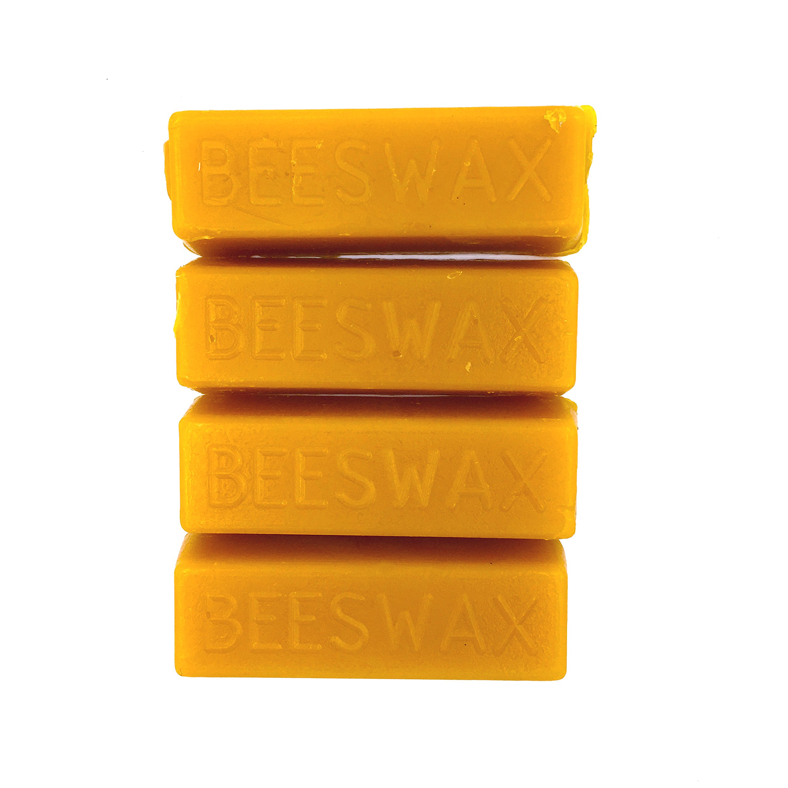 100% Pure Beeswax Bars (1 Ounce, Pack of 4) - Natural Candle Making, DIY Skincare & Wood Polish - Alternative Imagination Beeswax for Eco-Friendly Crafts