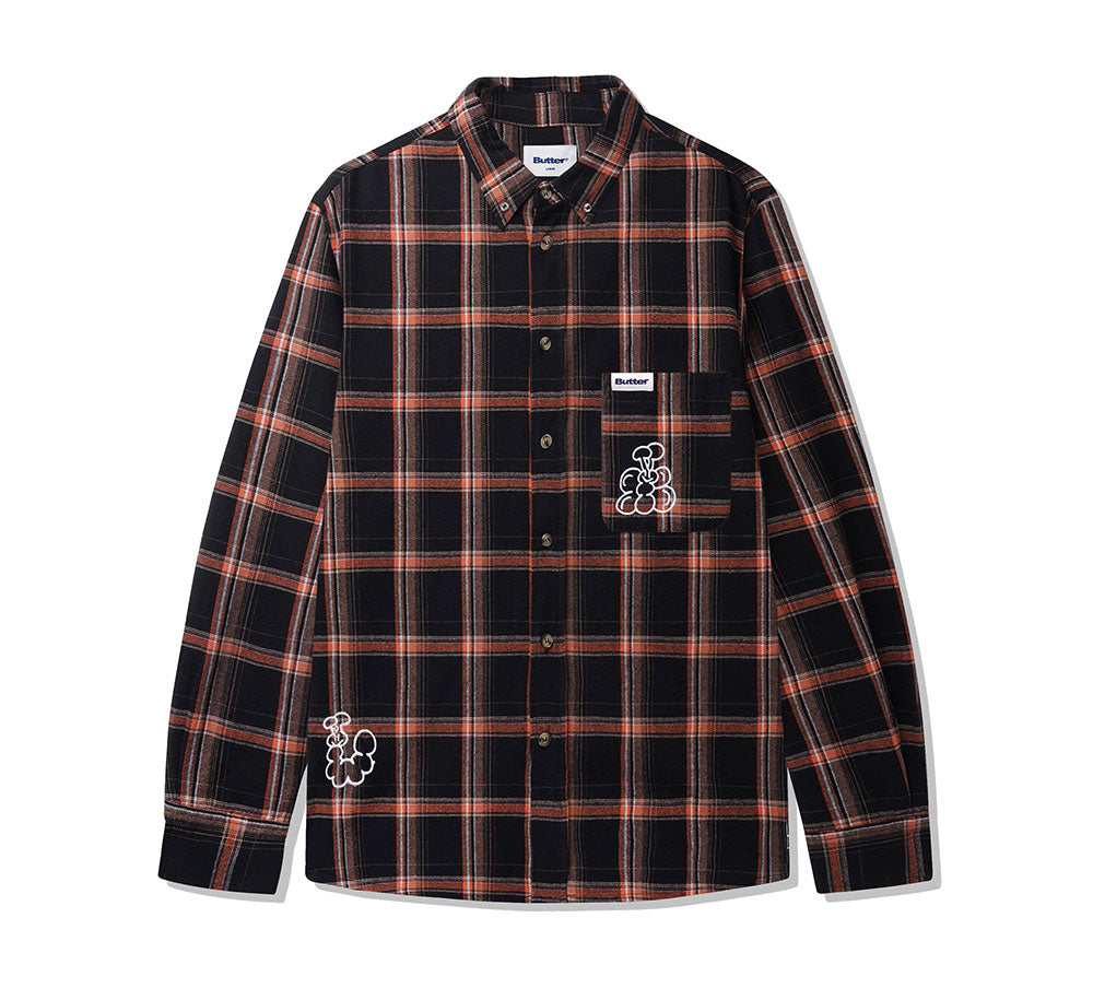 Stylish Bugs Flannel Shirt for Men & Women - Soft Plaid Button-Up Shirt - Perfect for Outdoor Camping, Hiking and Casual Wear