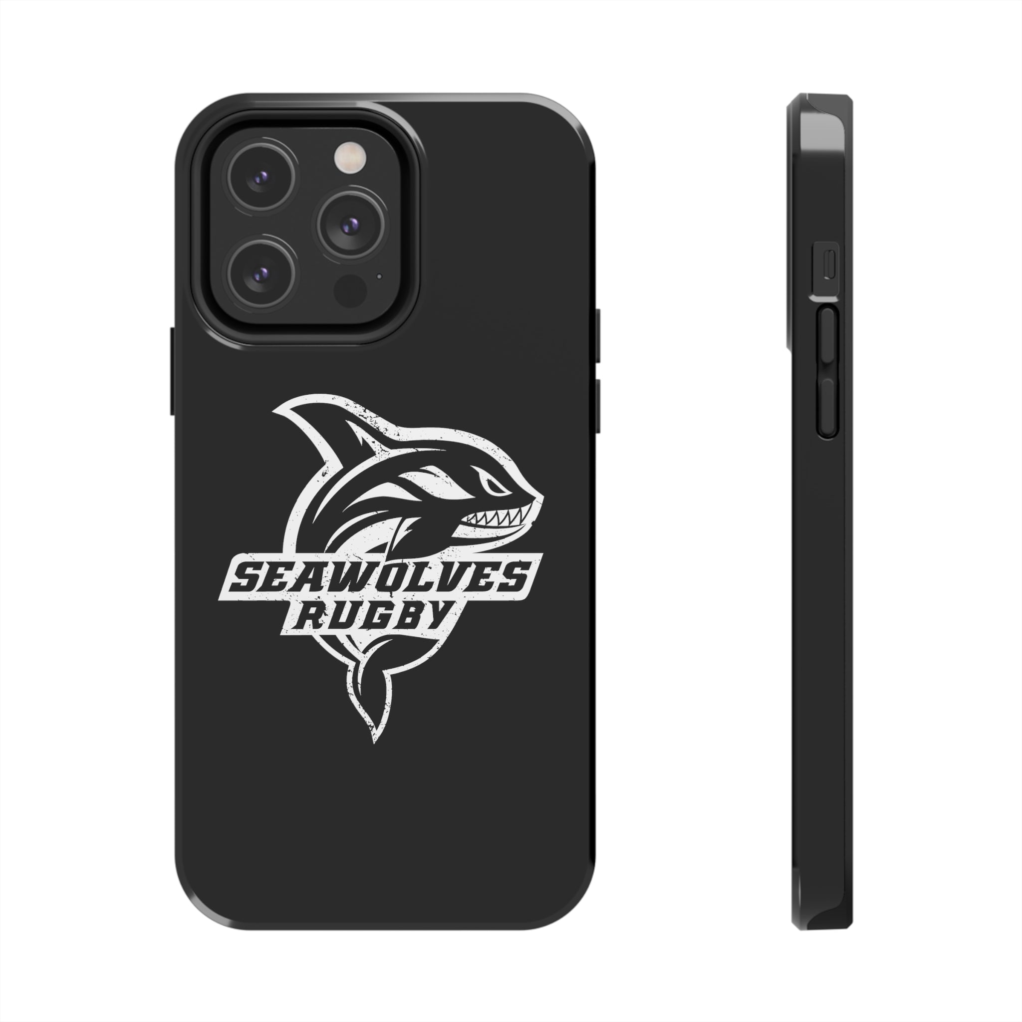 Seawolves Black Rugged Phone Case - Durable & Shockproof Protection for iPhone & Android - Perfect for Outdoor, Sports & Daily Use
