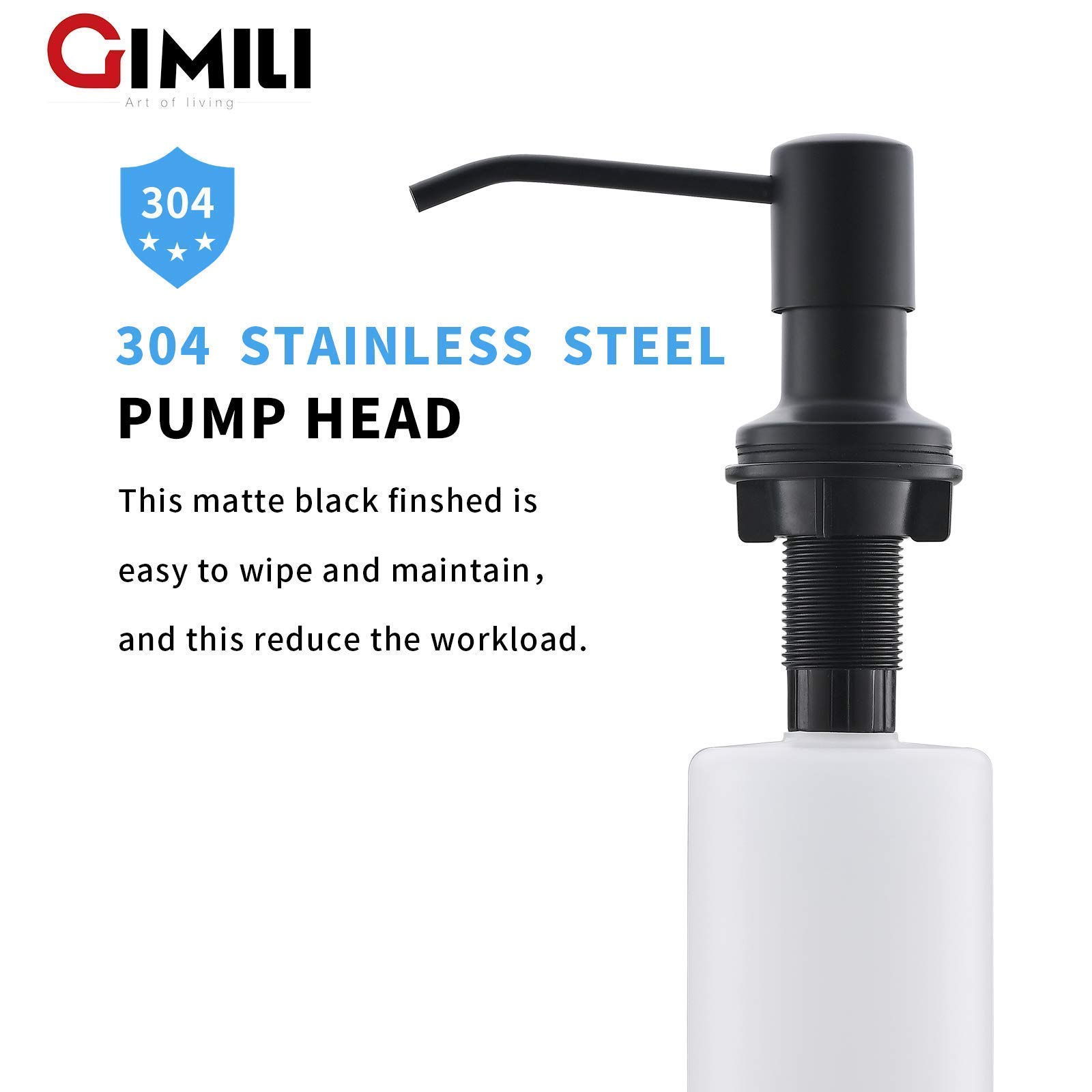 GIMILI Touchless Spring Kitchen Faucet with Deck Plate & Soap Dispenser, Matte Black & Gold Finish - Ideal for Modern Kitchens, Hands-Free Convenience for Cooking and Cleaning