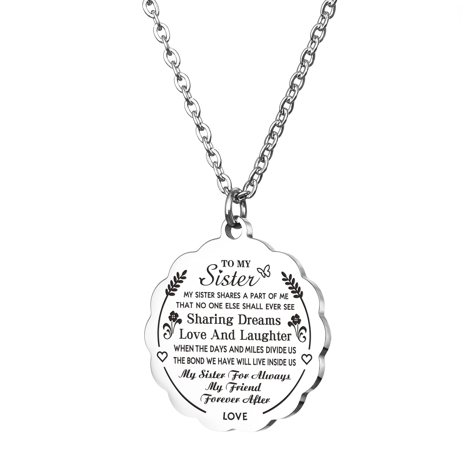 HOFOYA Sunflower Pendant Necklace - Inspirational Gift for Daughter, Sister, Granddaughter | Birthday, Mother's Day, Valentine's Gift | Elegant Jewelry for Family & Friendship | Perfect for Special Occasions & Everyday Wear