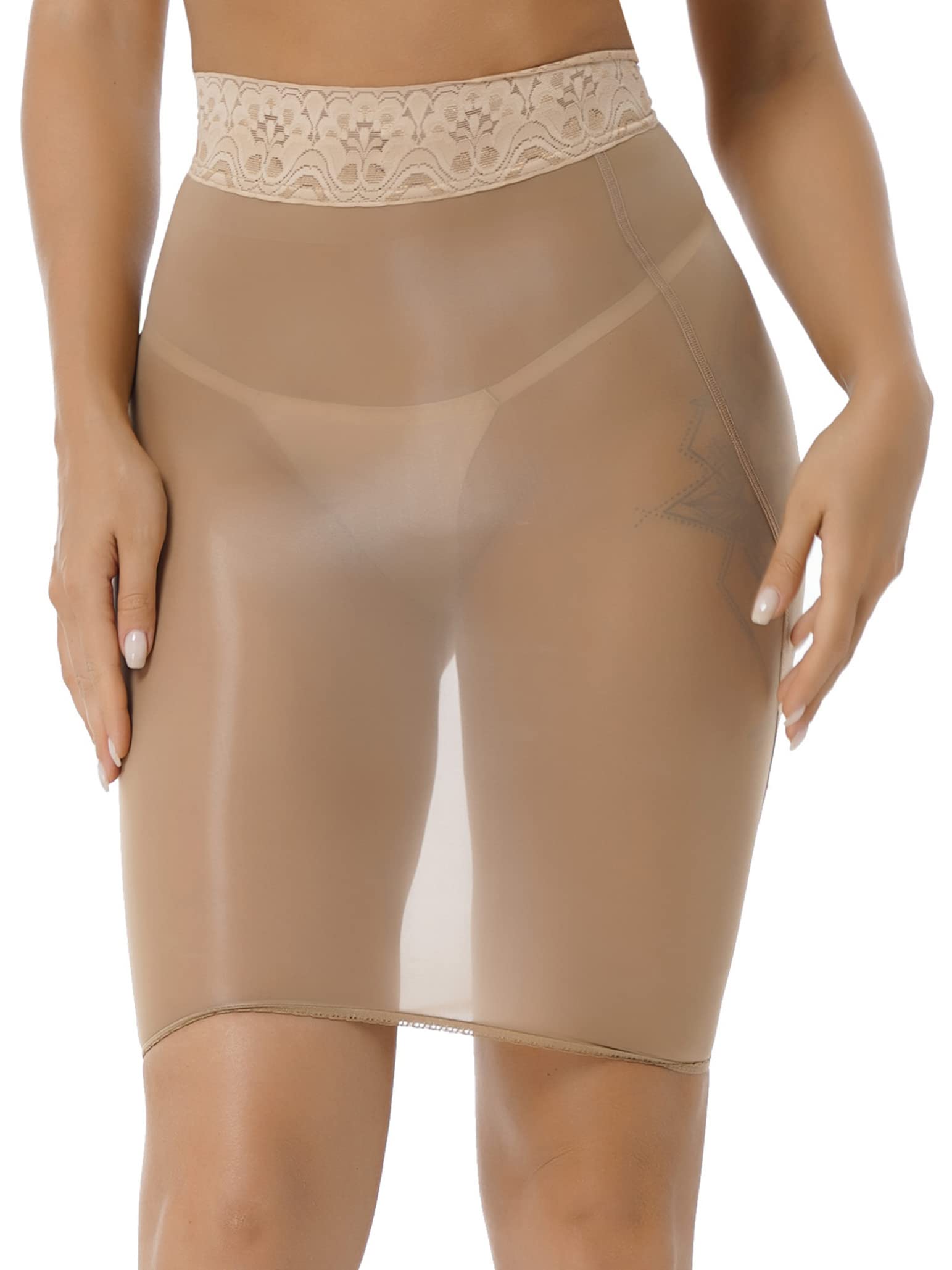 Women's High Waist Shiny Bodycon Mini Skirt - Sexy Stretchy Shimmer Party Skirt for Nightclub, Date Night & Festival Outfits