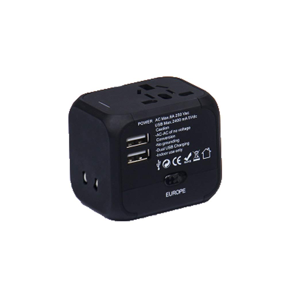 Universal Travel Power Adapter - Worldwide All-in-One Charger with USB Ports | International Plug Converter for USA Europe Asia | Perfect for Business Travelers & Vacationers