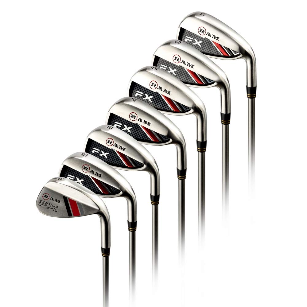 Ram Golf FX 不锈钢铁杆组 4-PW 右手男士 高尔夫球场精准击球利器