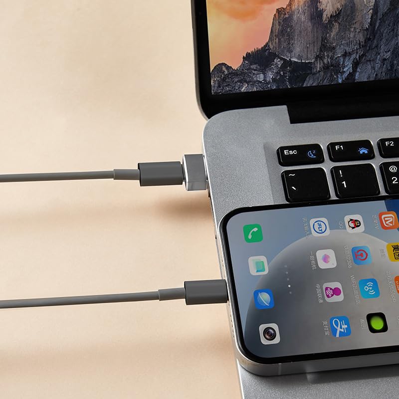LYLIFON USB C to USB Adapter (4-Pack) - USB-C Female to USB Male Converter, USB-A to Type-C OTG Adapter - Fast Charging Compatible with iPhone 15, Samsung Galaxy, iPad, MacBook, Smartwatches & More - Perfect for Travel, Office & Home Use