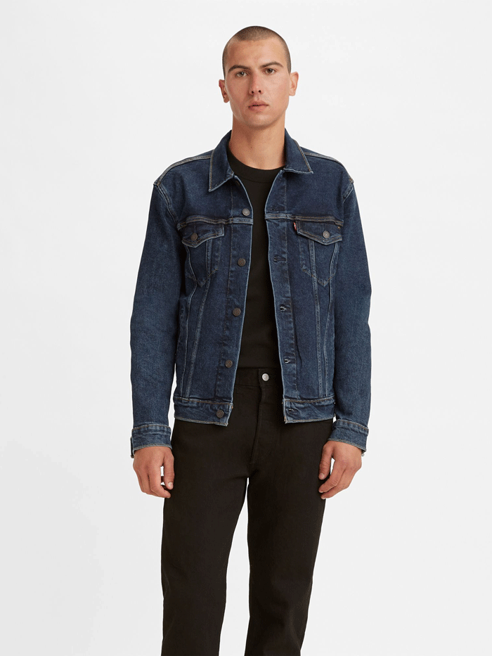 Levi's Men's 723340322 Trucker Jacket Colusa 2.0 Dark Wash Denim Jacket for Casual Wear & Outdoor Activities