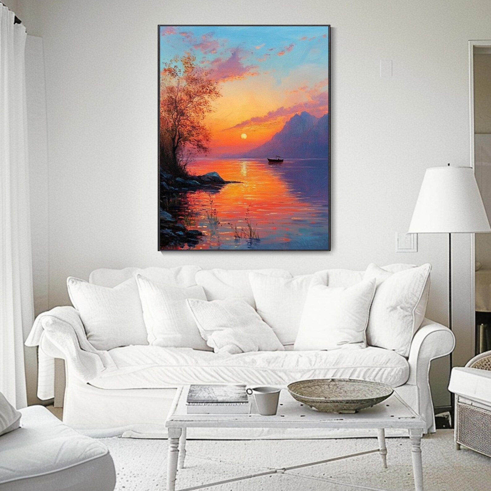 Drifting into Dusk - Premium Sunset Photography Wall Art for Home & Office Decor | Perfect for Living Rooms, Bedrooms & Workspaces