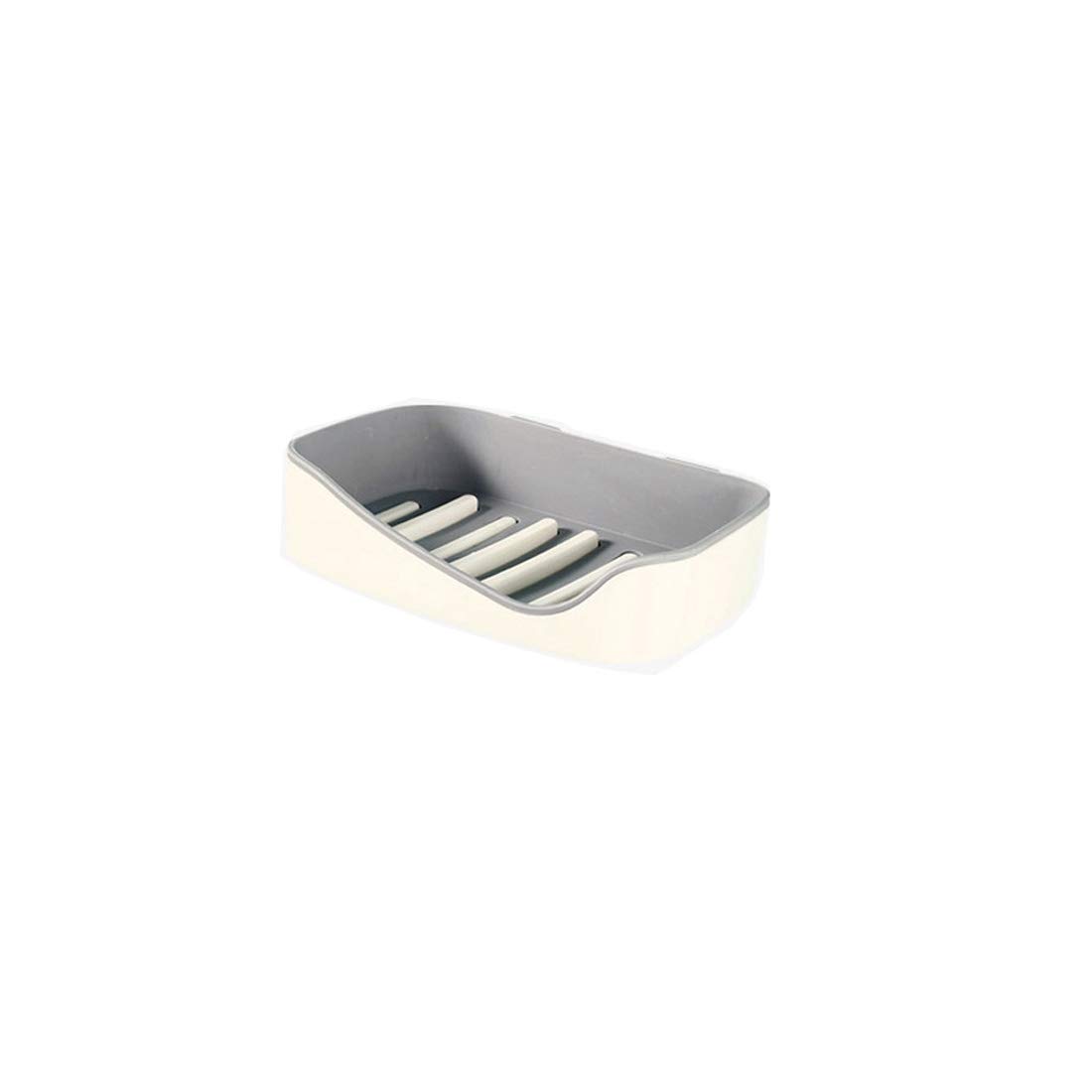 Qing Hui Soap Dish with Drainage - Bathroom Soap Holder for Shower, Travel & Camping - Gray Soap Container for Home Use - Perfect Gift Idea for Housewarming & Holidays