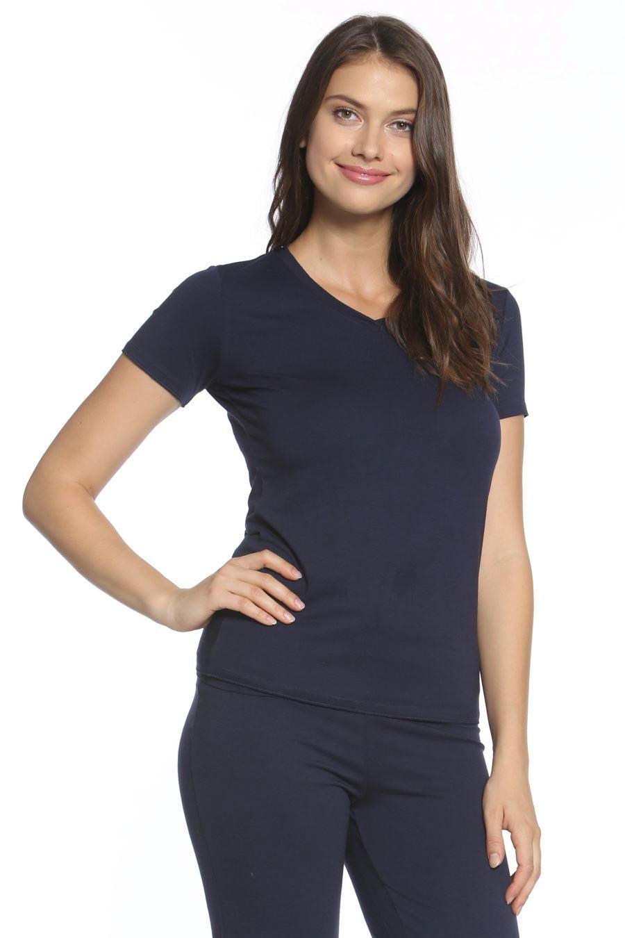 Stylish Women's Short Sleeve V-Neck T-Shirt - Soft Cotton Casual Tee for Everyday Wear | Perfect for Work, Gym & Weekend Outfits