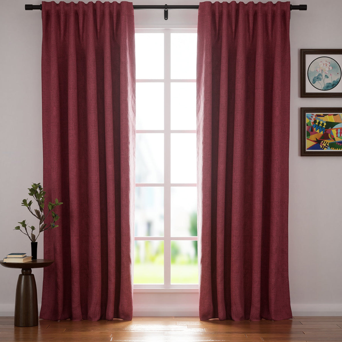 Organic Blackout Curtains for Bedroom - Peacock & Villa Linen Custom Drapes with Soft Top Back Tab | Thermal Insulated Window Treatments for Living Room & Nursery