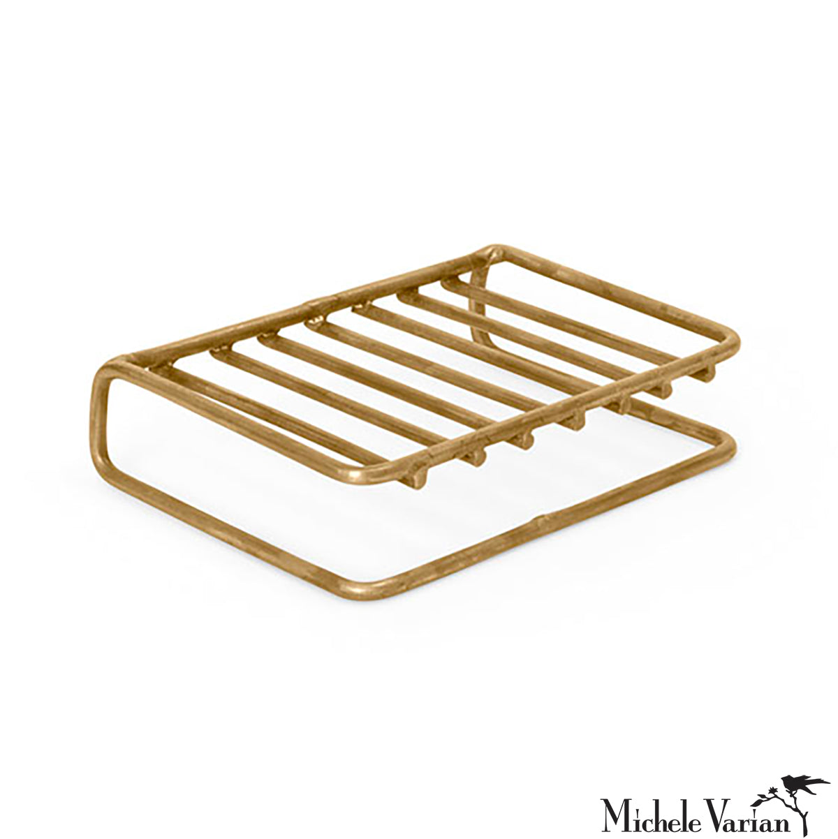 Premium Brass Soap Dish Holder - Elegant Bathroom Organizer for Bar Soap | Perfect for Sink Countertops, Vanities & Spa Decor