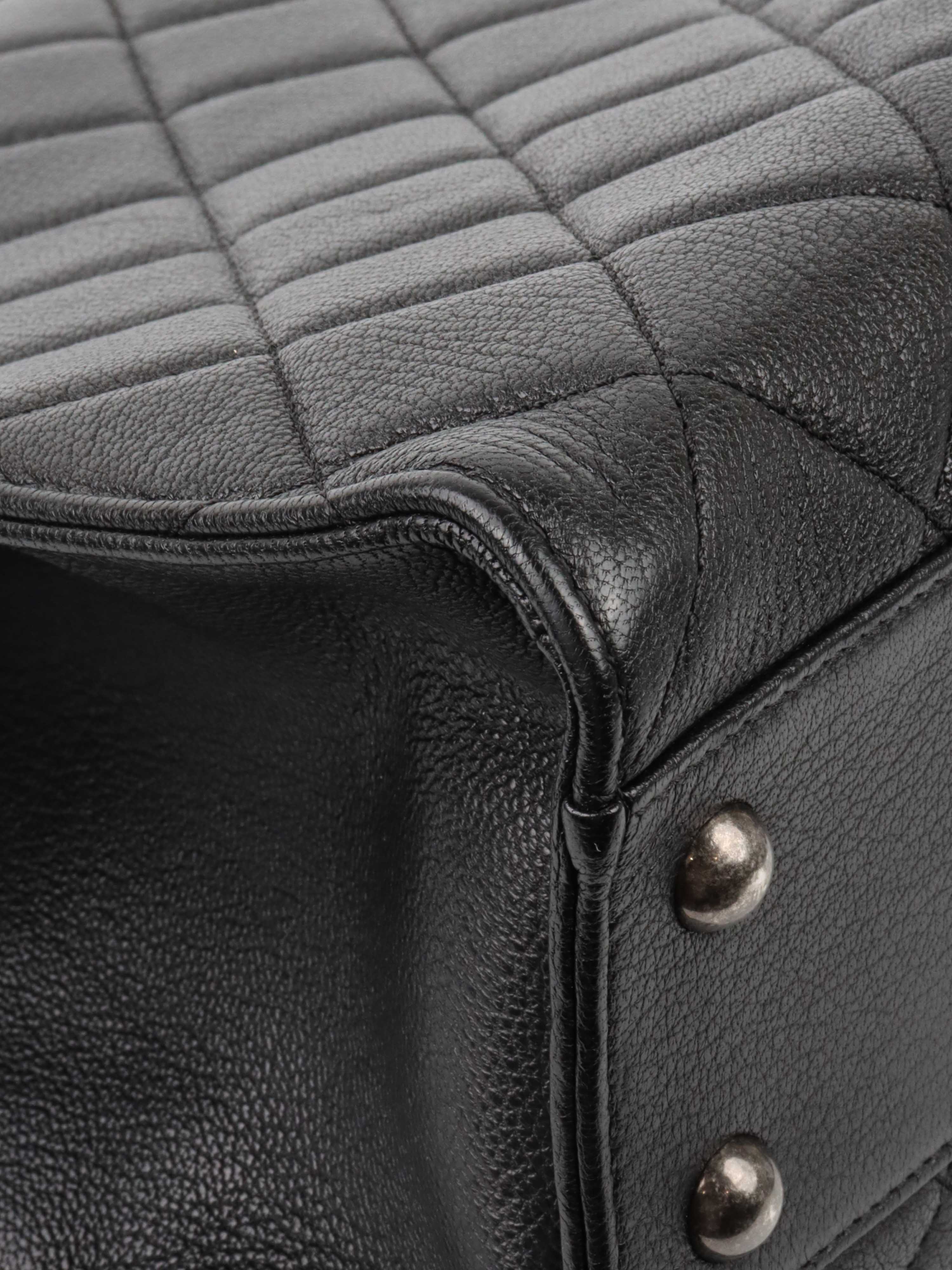 Chanel Black Caviar Quilted Leather Shopping Tote Bag for Women - Luxury Designer Handbag for Work, Travel & Everyday Use