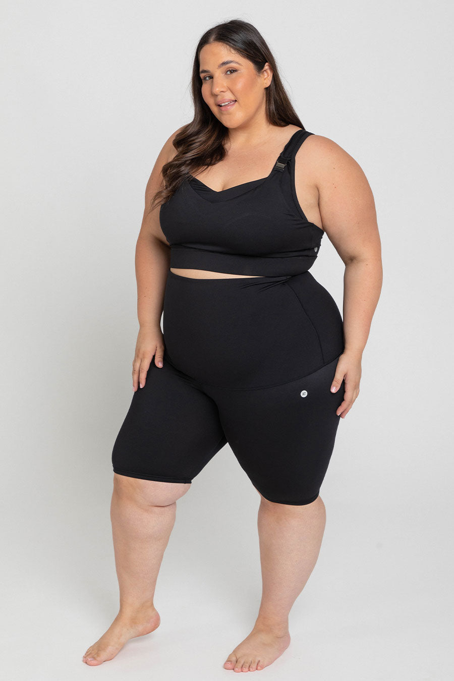Nurture Maternity Sports Bra - Breathable Nursing Sports Bra for Pregnancy & Postpartum - Black - Perfect for Yoga, Gym Workouts & Breastfeeding Comfort