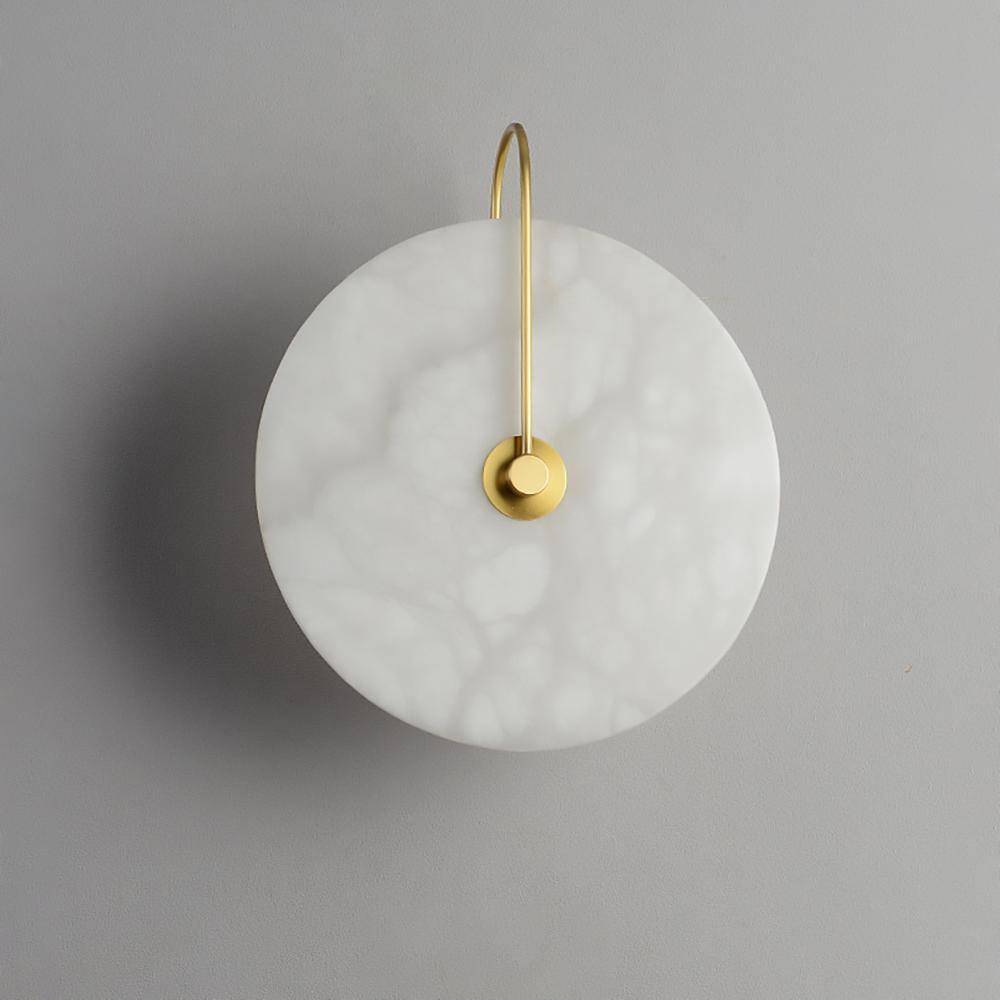Alabaster LED Wall Lamp - Modern Dimmable Sconce Light for Bedroom, Living Room & Hallway - Energy Efficient Home Decor Lighting