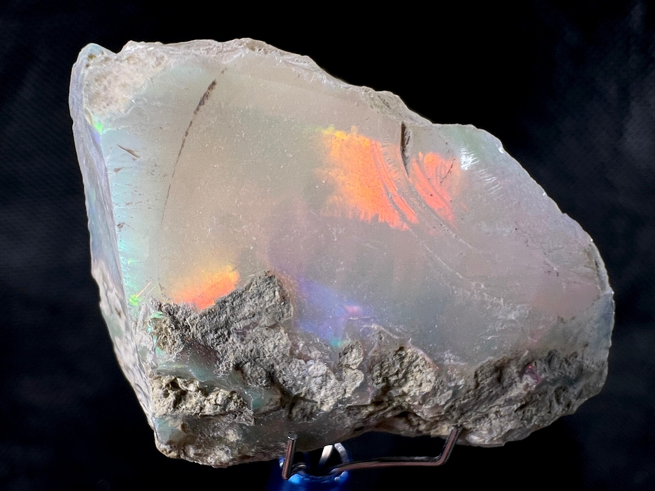 Premium 4A+ Welo Opal Raw Crystal - Natural Cutting Grade Opal Gemstone, October Birthstone for Jewelry Making & Collectors (50699) | Perfect for Handmade Rings, Necklaces & Healing Crystal Decor