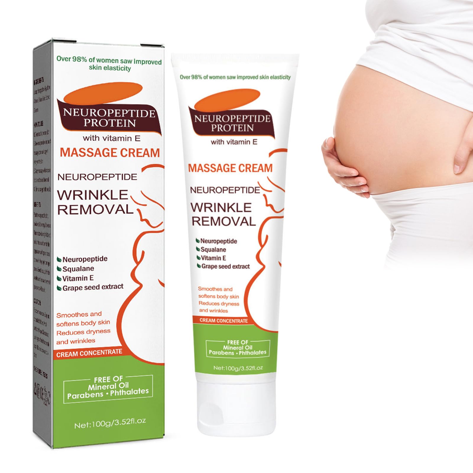 Grgowe Stretch Marks Removal Cream - Anti-Stretch Mark & Scar Repair Treatment for Pregnancy, Weight Loss & Body Care - Fast Absorbing Moisturizing Formula for Belly, Hips & Thighs