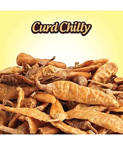 Sun Dried Indian Snacks 4-in-1 Combo Pack - Curd Chili (Mor Milagai), Bitter Gourd (Pavakai), Night Shade (Manata Kali), Okra (Vendakai) - 500g Each | Authentic South Asian Crispy Fryums | Perfect for Tea Time, Movie Snacks & Party Platters