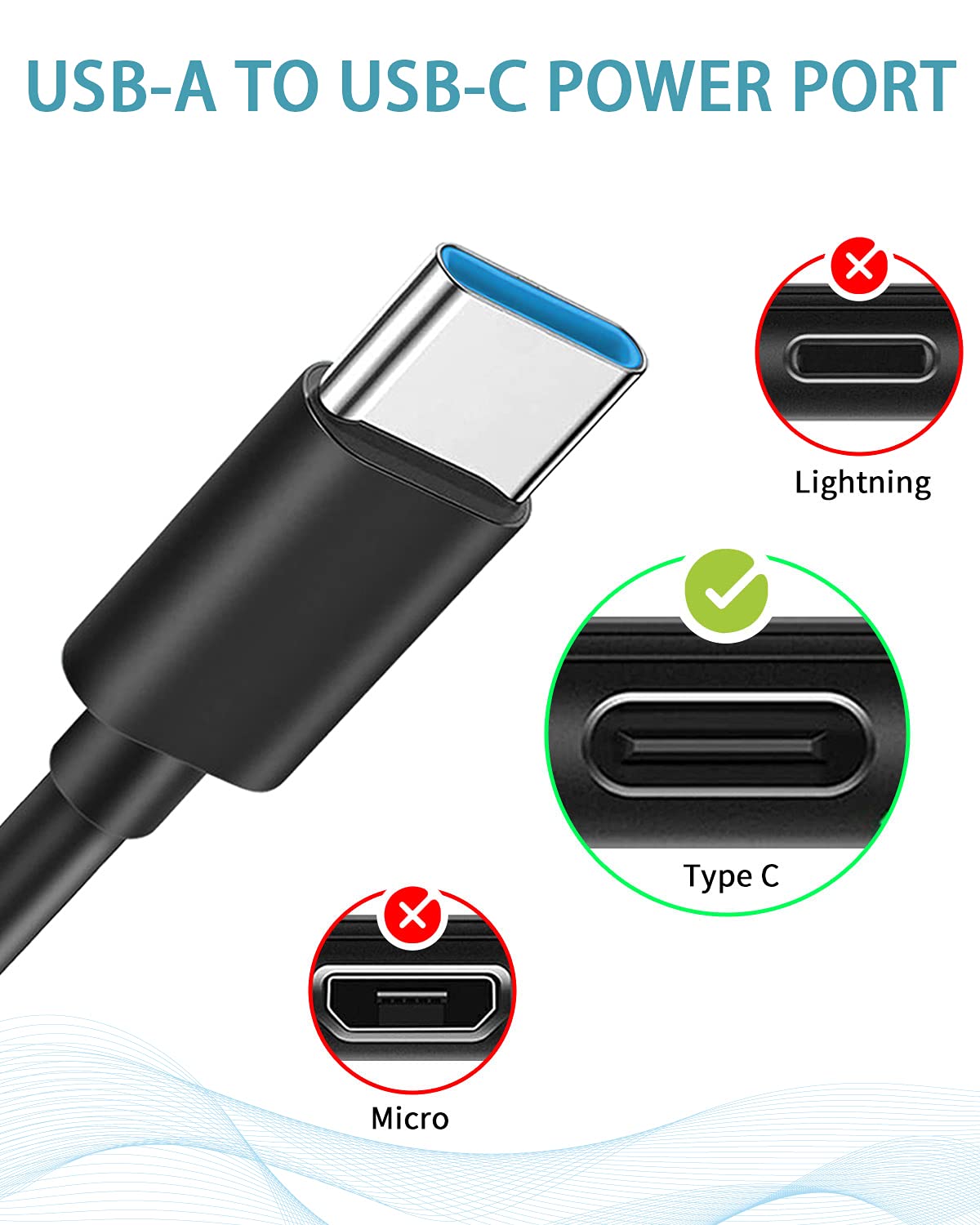 Premium USB-C Charging Cable [5ft] for Logitech G733, G PRO X, MX Series & Jaybird Vista 2 - Fast Charging Cord for Gaming Headsets, Wireless Mouse & Keyboard - Perfect for Gaming, Work & Travel