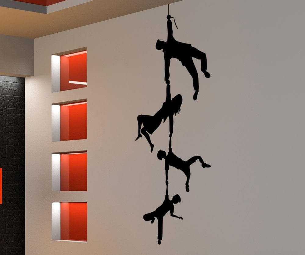 Vinyl Wall Decal Sticker - Hanging Family Tree Design #5492 | Removable Home Decor for Living Room, Nursery & Bedroom