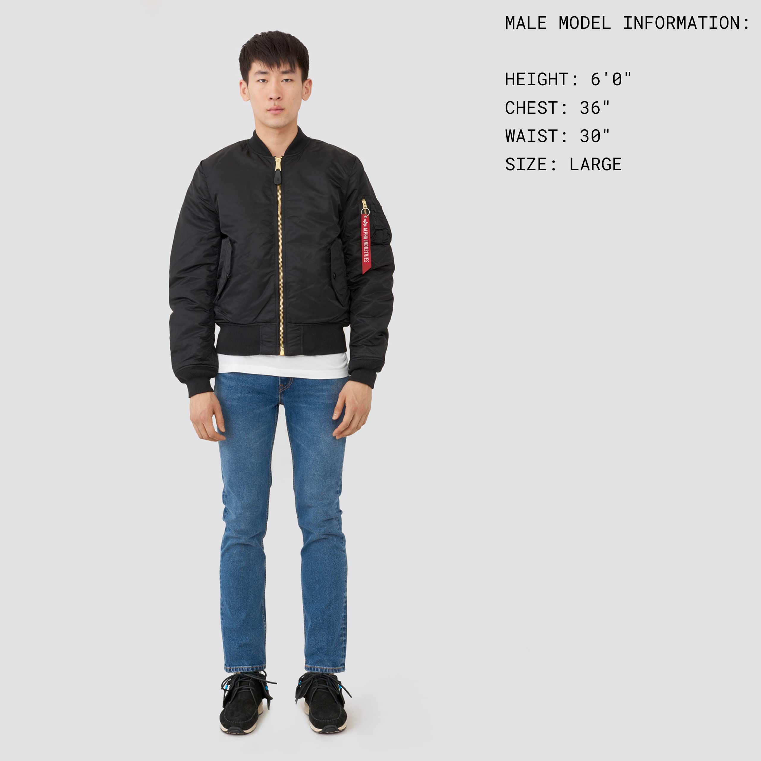 Alpha Industries MA-1 Slim Fit Bomber Jacket - Lightweight Flight Jacket for Men | Military Style Aviator Coat for Pilots, Streetwear & Outdoor Adventures