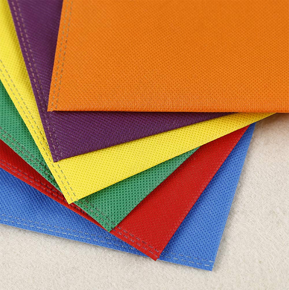 30 Pack Non-Woven Party Favor Gift Bags with Handles, 8x8 Inches, 10 Colors - Perfect for Birthday Parties, Baby Showers & Wedding Favors