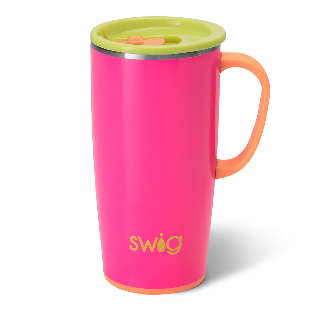 22oz Tutti Frutti Insulated Travel Mug - Leak-Proof Stainless Steel Coffee Tumbler for Hot & Cold Drinks - Perfect for Commuting, Camping & Office Use