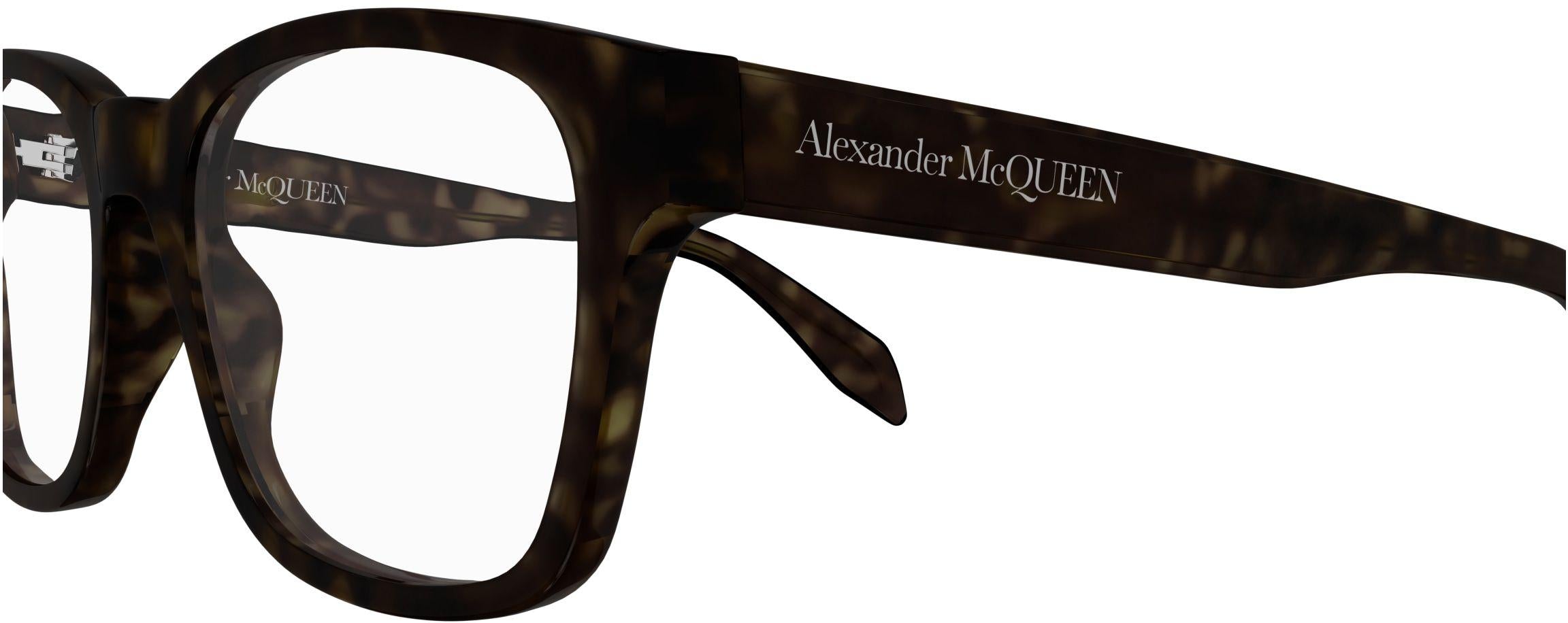 Alexander McQueen AM0356O Casual Eyeglasses for Women & Men - Stylish & Lightweight Frame for Everyday Wear, Work, and Fashion Outfits
