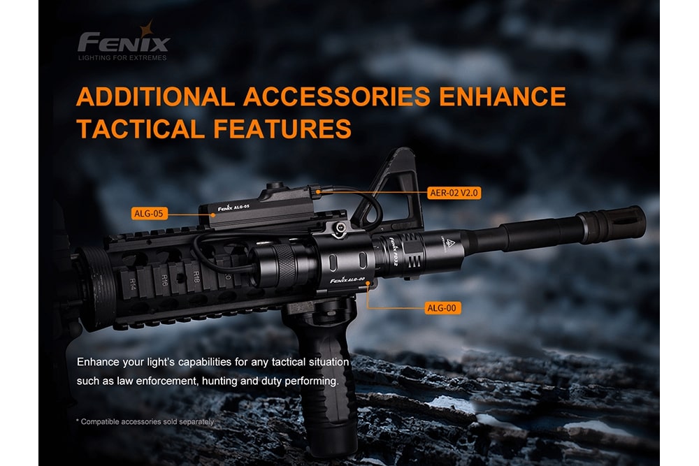 Fenix PD32 V2.0 LED Flashlight - 1000 Lumens, Rechargeable, Compact Tactical Light for Camping, Hiking & Emergency Use