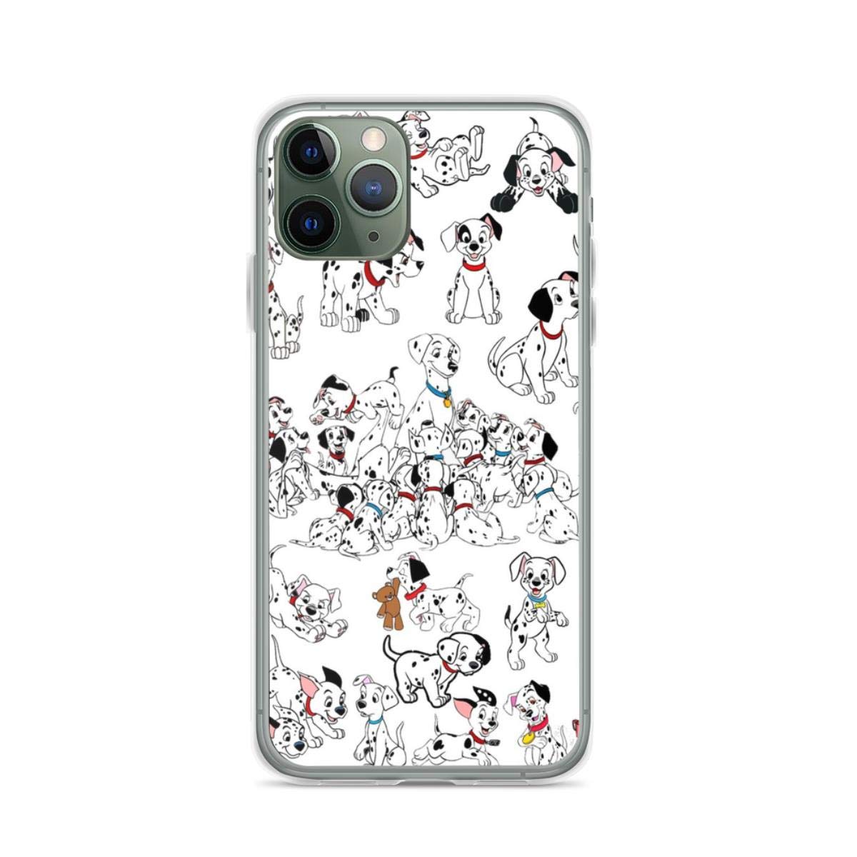 Dalmatian Dog Pattern iPhone Case - Compatible with iPhone 15 14 13 12 11 X Xs Xr 8 7 6 6s Plus Pro Max - Clear Transparent Protective Cover - Perfect for Pet Lovers & Dalmatian Fans
