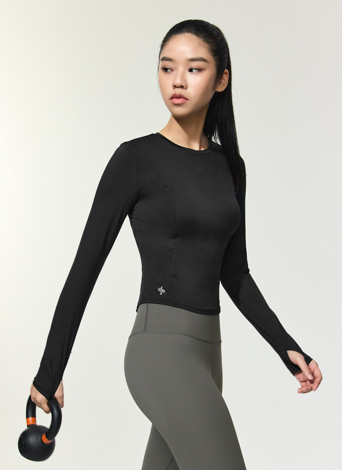 Cooling Princess Finger Hole Long Sleeve Shirt for Women - Breathable UV Protection Sun Shirt for Outdoor Activities, Hiking, and Beach Wear
