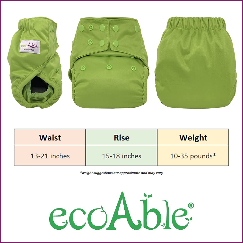 Reusable Waterproof Diaper Cover Shell for Baby - Soft Breathable Cloth Diaper Covers for Prefolds, Flats, Fitted or Inserts (Atom) | Perfect for Daycare, Travel & Overnight Protection