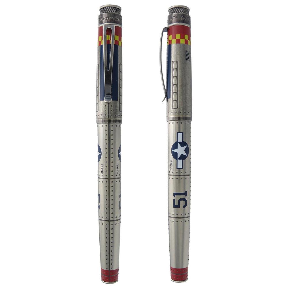 Vintage Retro 51 Tornado Fountain Pen - P-51 Mustang Inspired Design for Writing, Collecting & Gift Giving