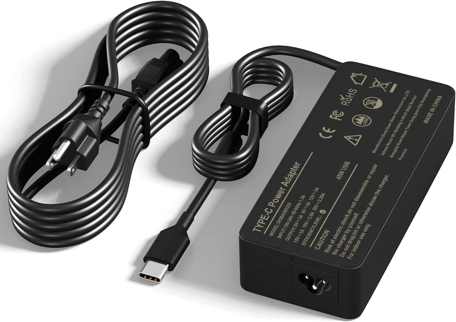 45W USB C Laptop Charger for HP Chromebook 11/13/14/G5/G6/G7/G8/R13/X360 - Compatible with 11-ae051wm, ae001tu, ae027nr, 12-c012dx, ca020nr, ca052wm - Fast Charging Power Adapter Cord - Perfect for Home, Office & Travel Use
