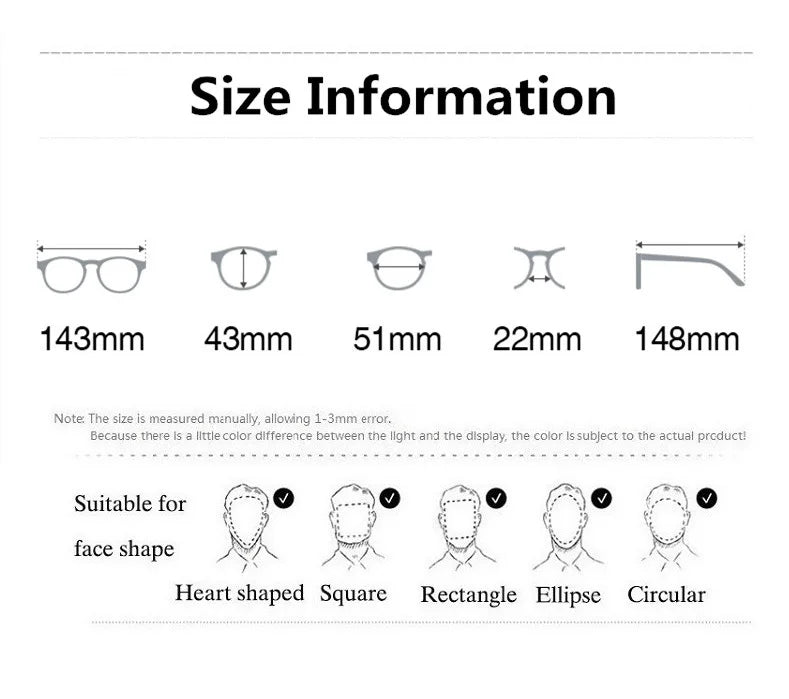 Aimee Unisex Full Rim Square Double Bridge Titanium Eyeglasses 5925 - Lightweight Durable Frame for Men & Women - Perfect for Reading, Working & Fashion Accessories