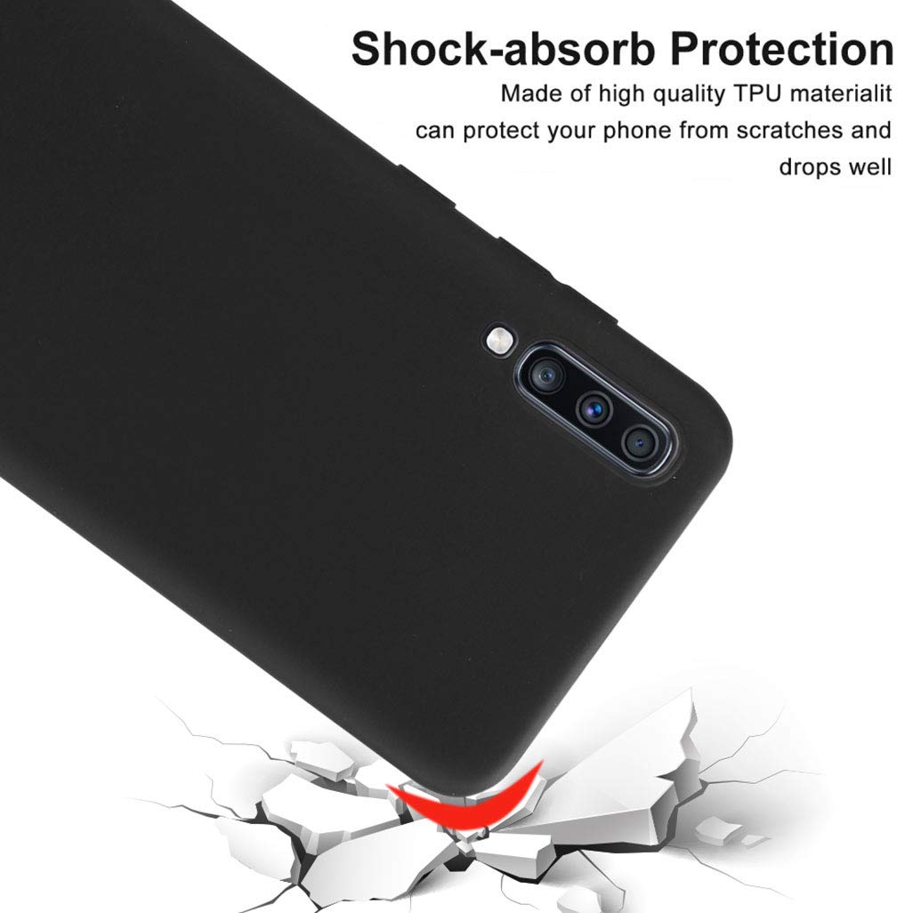 BLU G60 Phone Case (6.10 Inch) - Slim Soft TPU Silicone Cover with Anti-Scratch & Anti-Fall Protection - Black Holster Style - Perfect for Daily Use, Work, and Travel