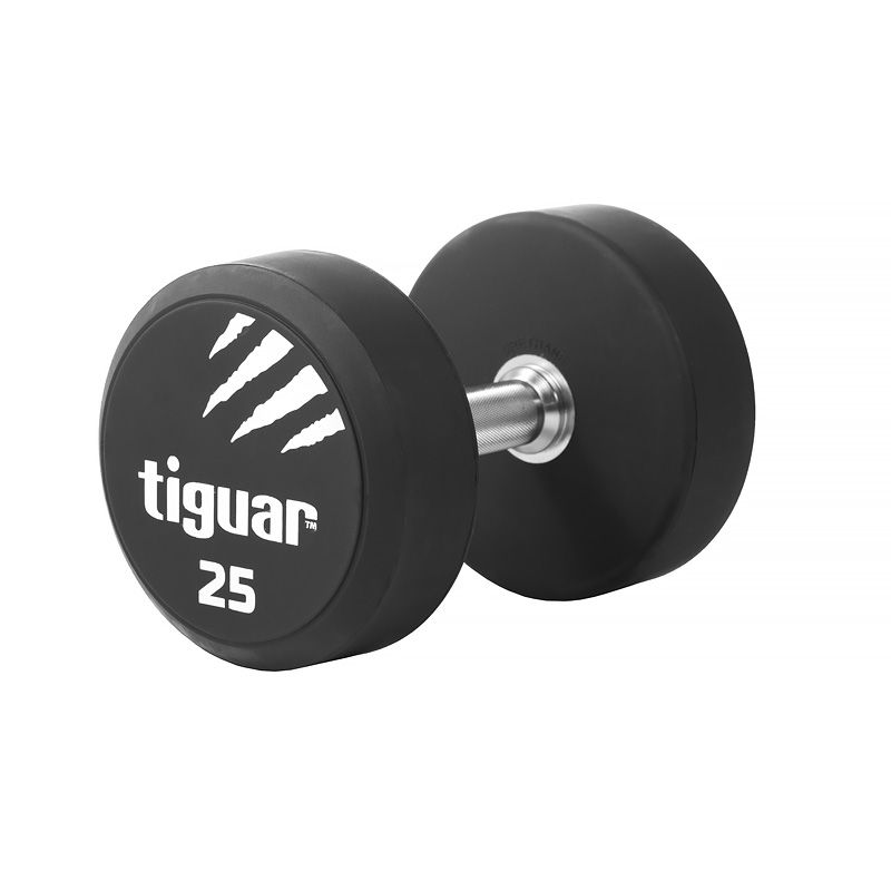 Tiguar 25kg PU Coated Dumbbell Set - Premium Weight for Home Gym, Strength Training & Fitness Workouts