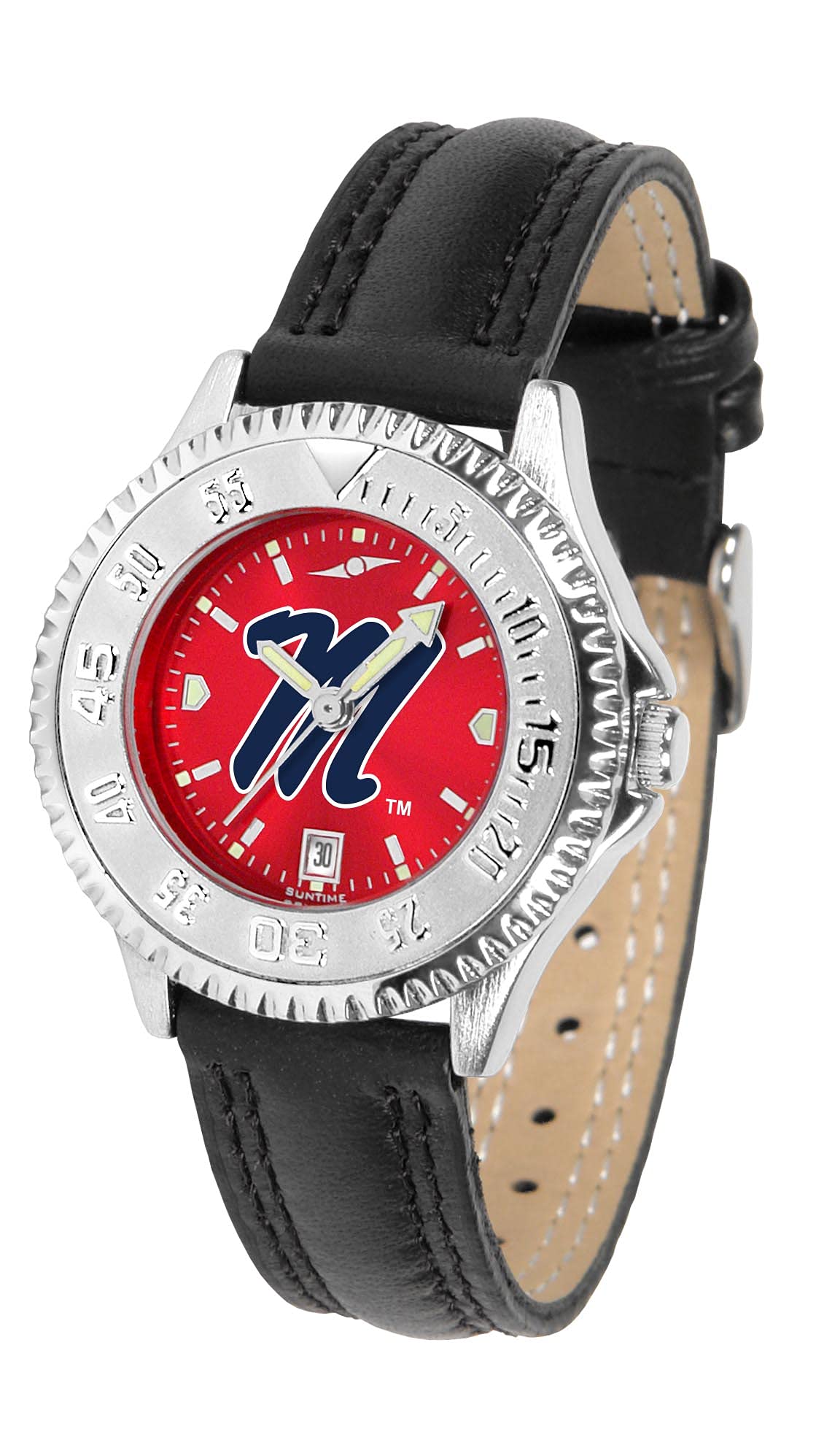 Mississippi Rebels Competitor AnoChrome Women's Watch - Stylish Sports Watch for Game Day, Casual Wear & Everyday Use
