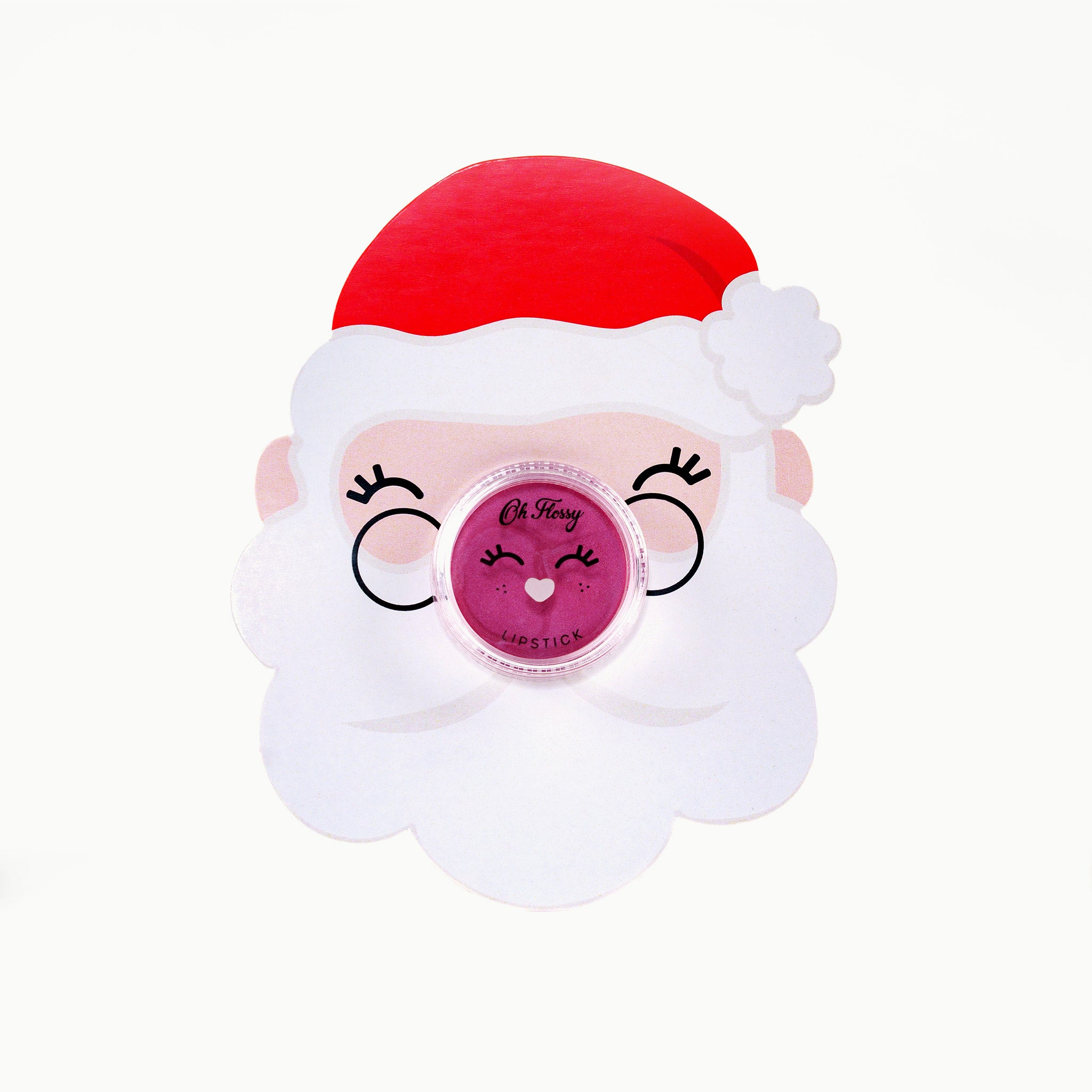 Oh Flossy Lipstick Set - Perfect Christmas Stocking Stuffer Gift for Women | Santa-Themed Holiday Makeup Present for Her | Ideal for Christmas Parties, Secret Santa Exchanges & Holiday Beauty Gifts