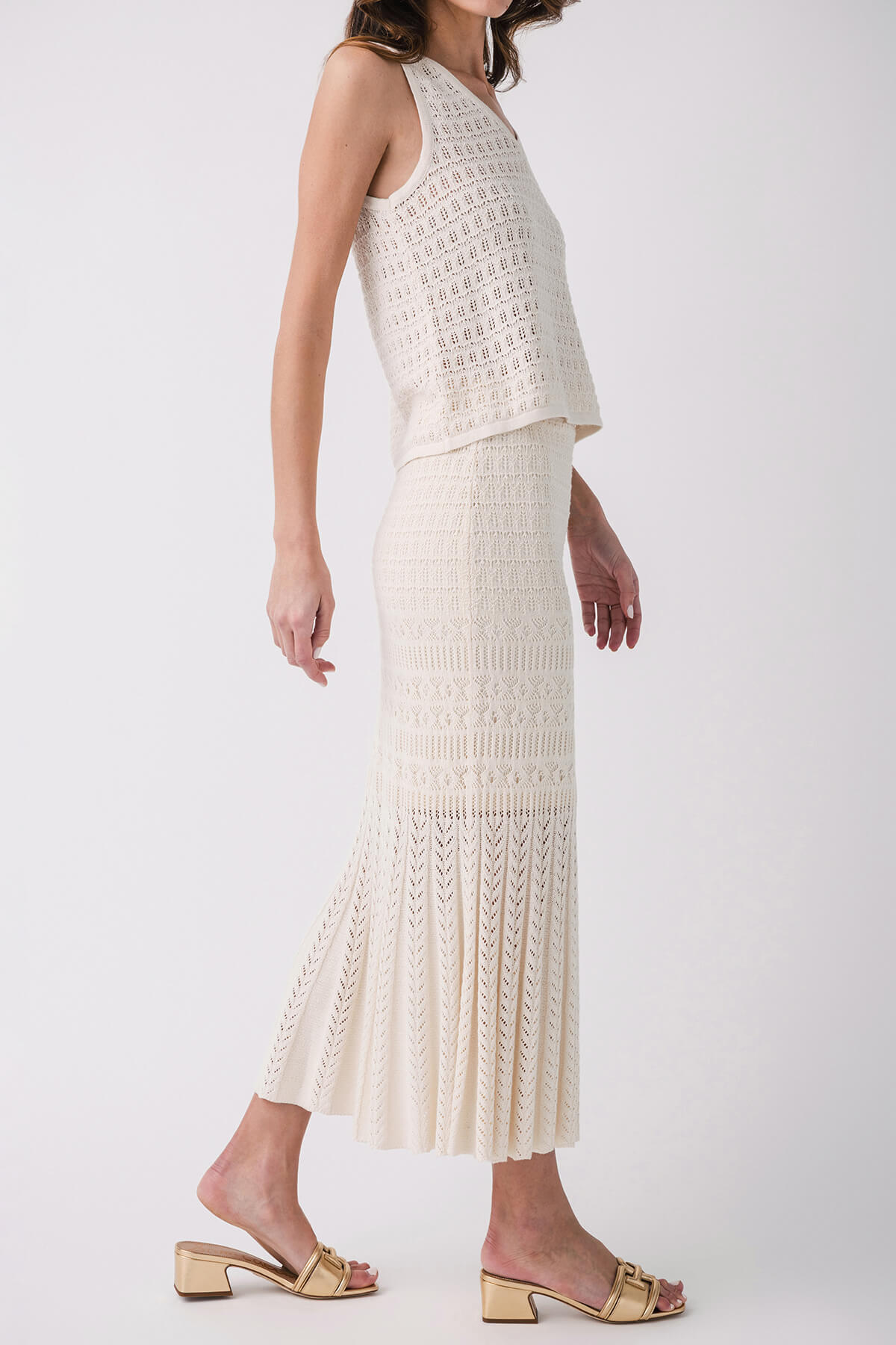 Z Supply Soria Crochet Skirt - Women's Boho Summer Beach Skirt with Lace Trim | Perfect for Vacations, Music Festivals & Casual Outings
