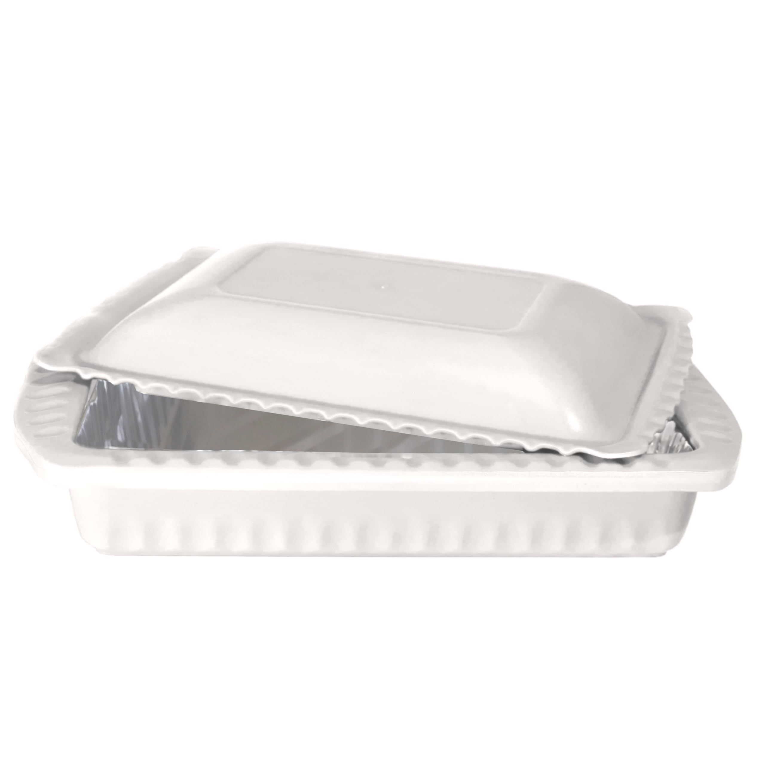 Insulated 9x13x2 Casserole Carrier with Locking Lid & Heat-Resistant Handles - Includes 1 BPA-Free Foil Pan, Doubles as Serving Dish - Perfect for Potlucks, Parties & Holiday Meals