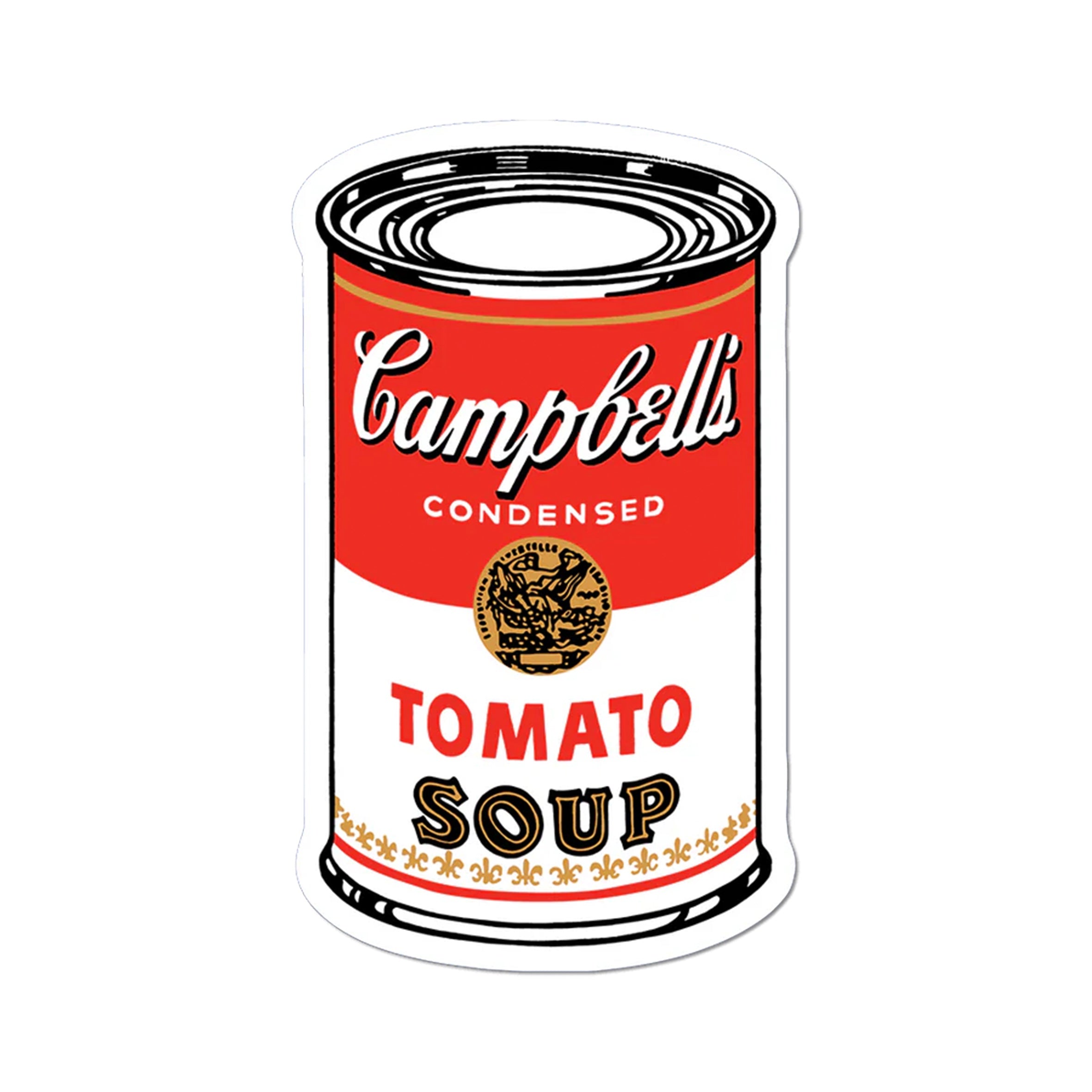 XL Campbell's Soup Can Sticker - Waterproof Vinyl Decal for Laptops, Cars, Tumblers & DIY Crafts - Fun Retro Kitchen Decor