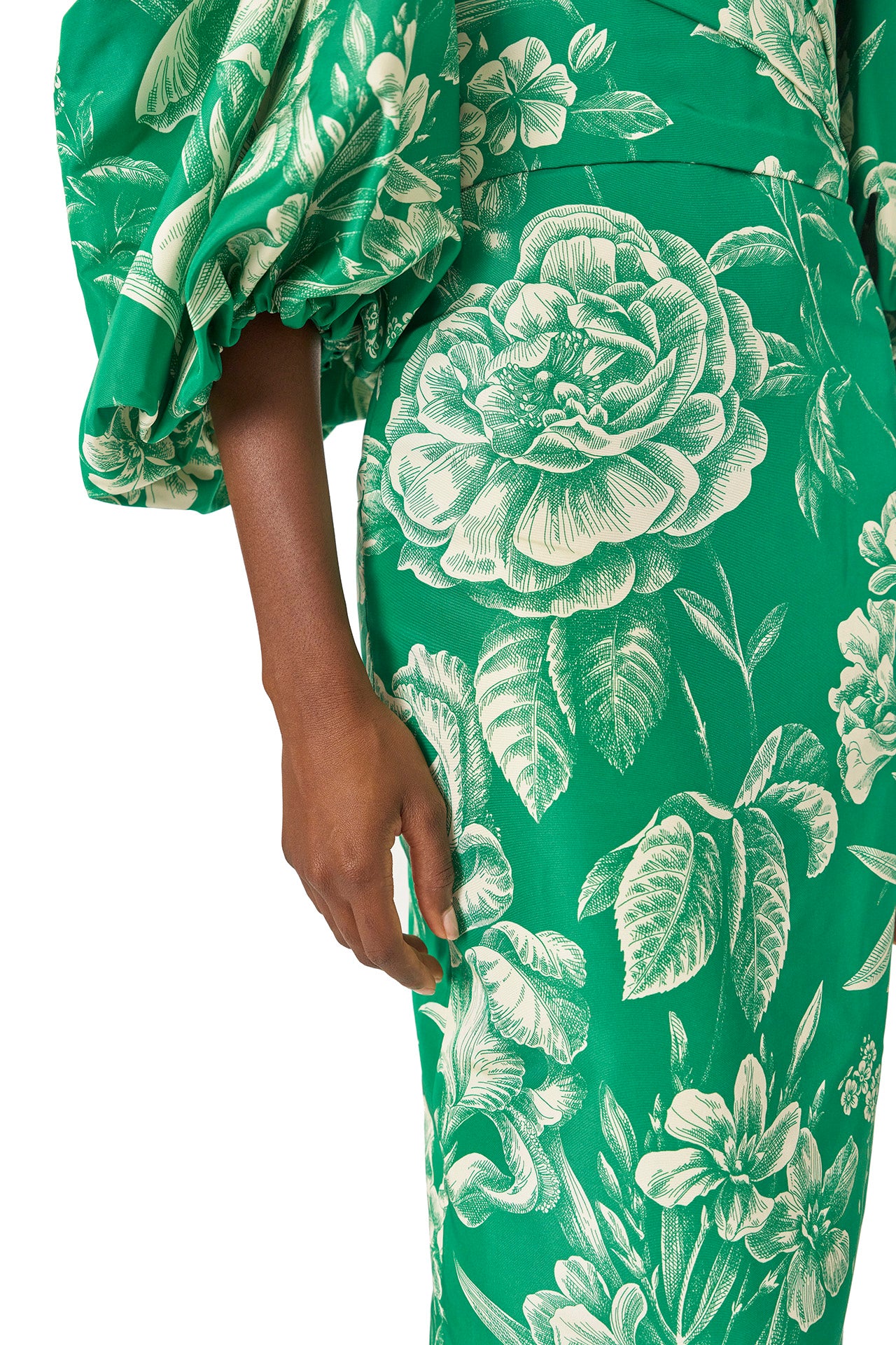 Elegant Off-the-Shoulder Blouson Sleeve Evening Gown - Perfect for Prom, Wedding & Formal Events